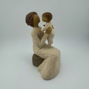 Willow Tree Grand Mother and Child Figurine - Cream and Brown